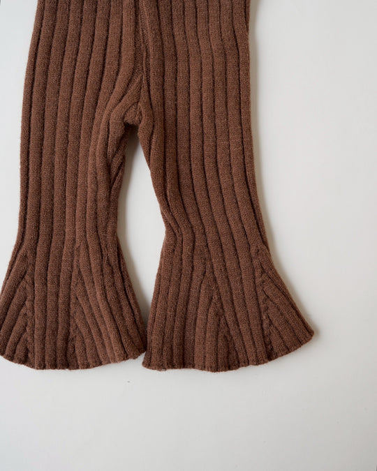 BABYリブニットフレアパンツ