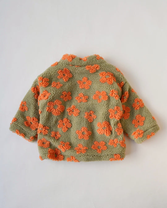 裏起毛フラワーボアV/Nジャケット