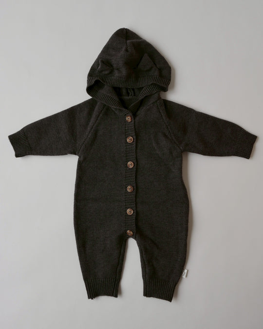 ねこ耳フーディニットロンパース