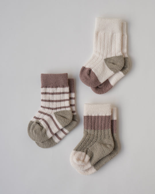 BABYふわふわソックス3足セット
