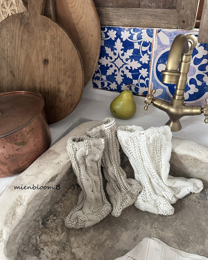 [Bloom.B]プレッツェルニットソックス