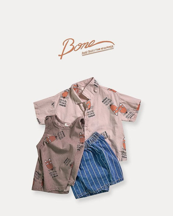 [BONEOUNE] ラインデニムパンツ