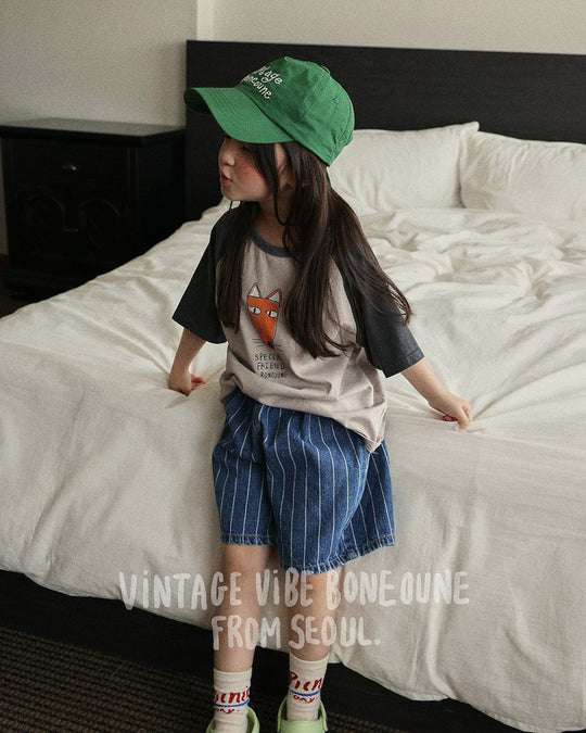 [BONEOUNE] ラインデニムパンツ
