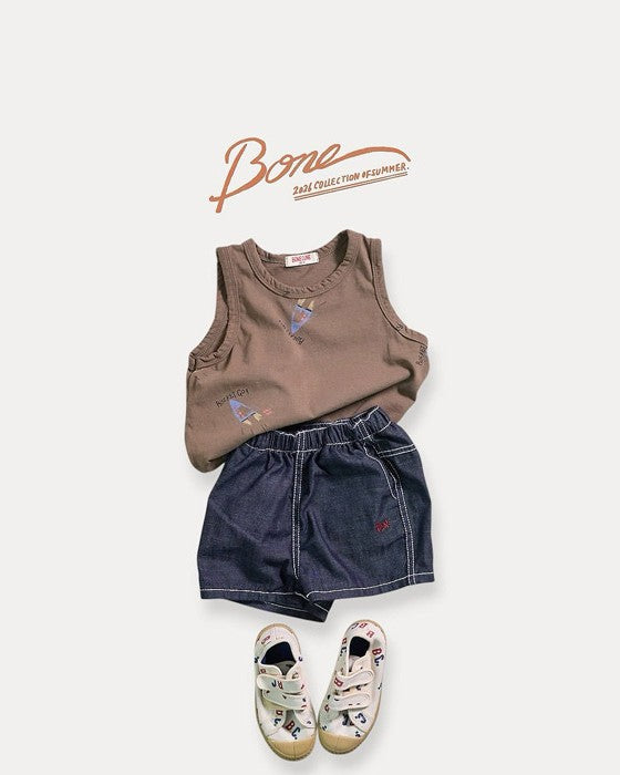 [BONEOUNE]ステッチパンツ