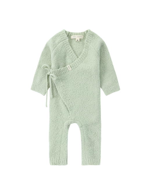 Boucle Knit Baby Kimono Overall Suit［SUSUKOSHI］