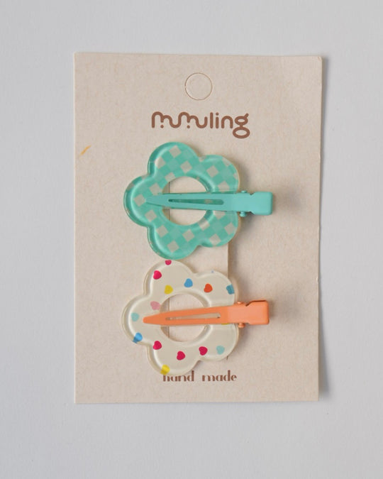 フラワー前髪クリップ