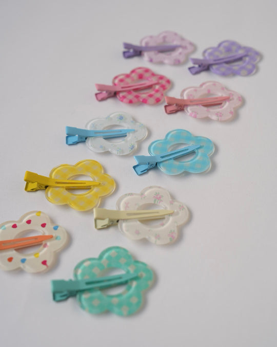 フラワー前髪クリップ