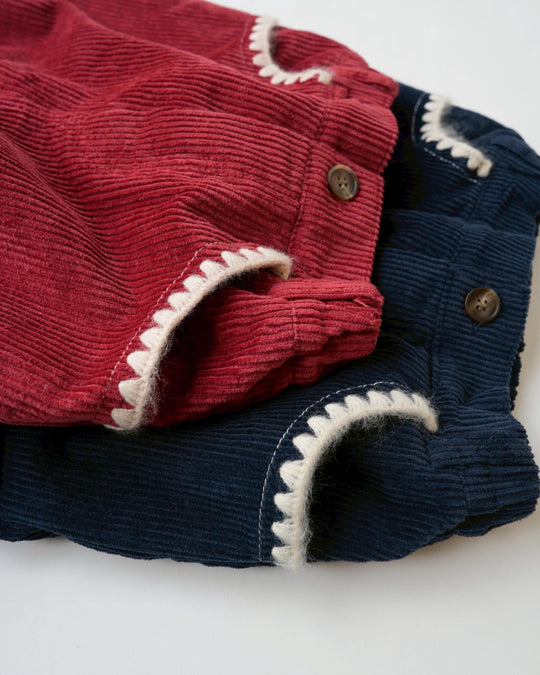 ステッチコーデュロイ裏起毛パンツ