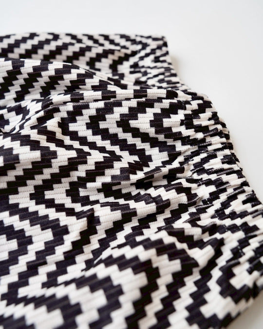 ジオメトリックソフトコーデュロイパンツ