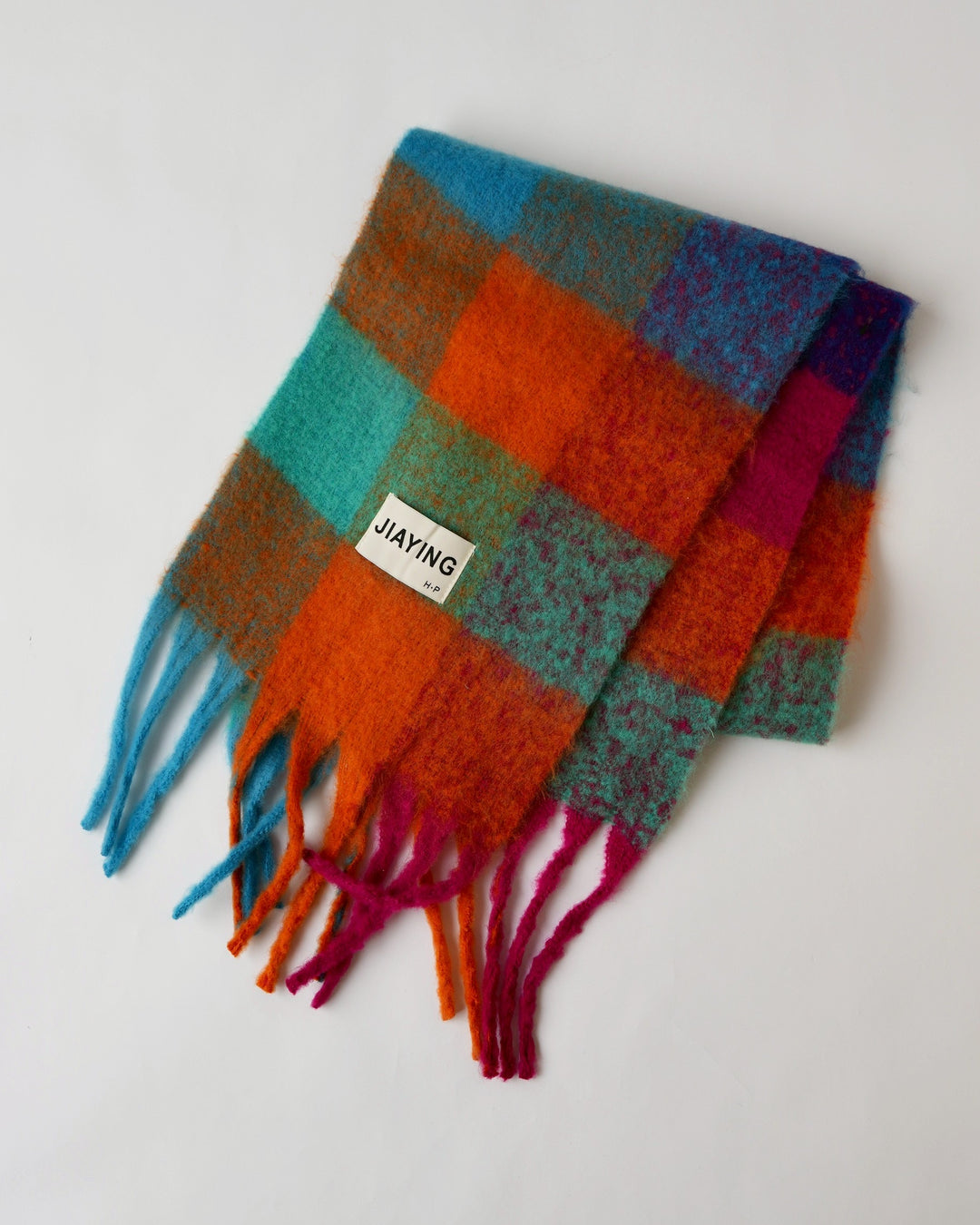 ブロックチェックマフラー