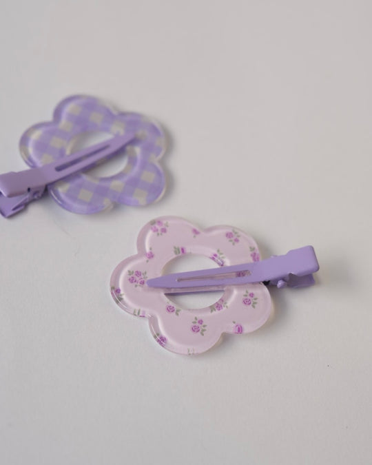 フラワー前髪クリップ