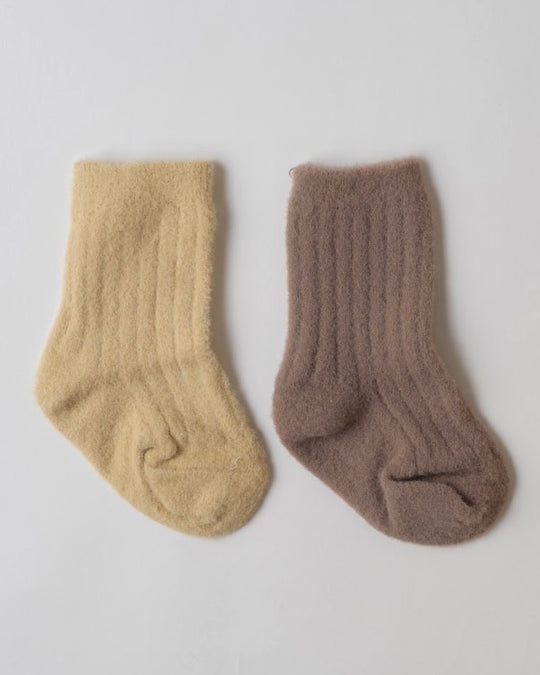 ふわもちベビーソックス2足セット
