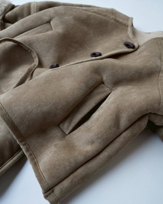 ミニバッグ付ムートンコート