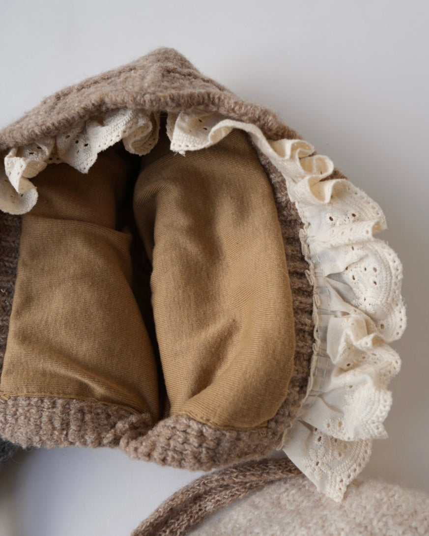 フリルニットボンネ