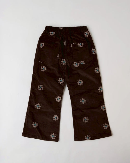 クロスステッチピンコーデュロイパンツ