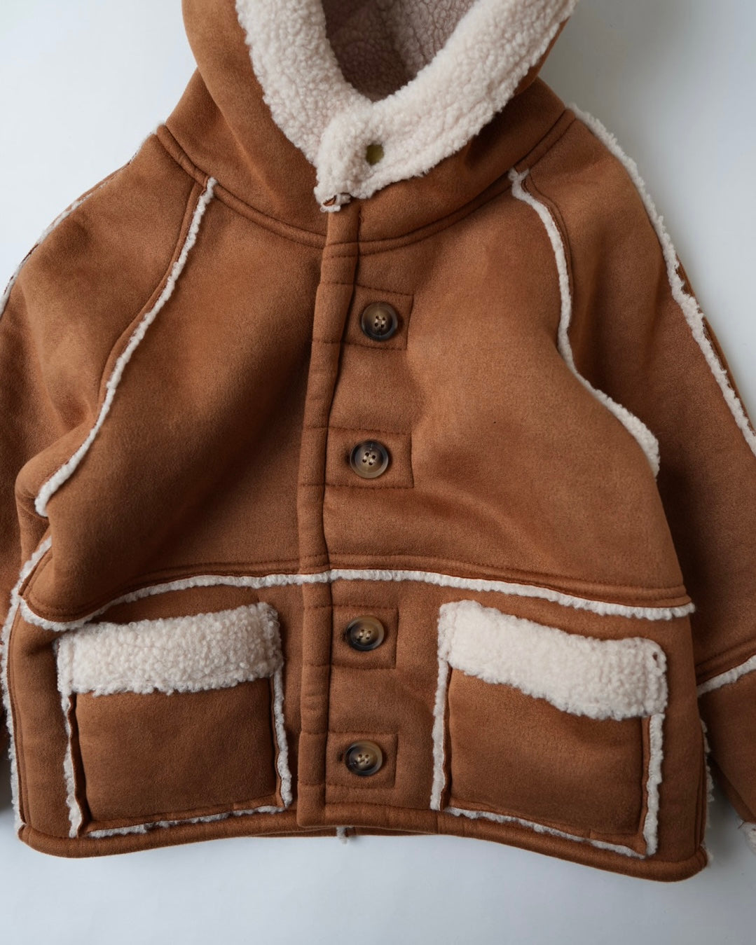 ムートンボアフーディジャケット