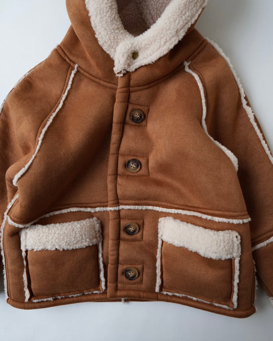 ムートンボアフーディジャケット