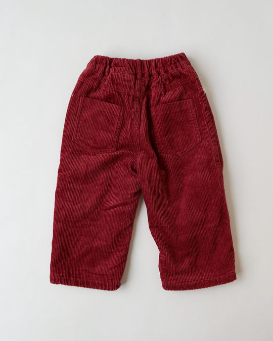 ステッチコーデュロイ裏起毛パンツ