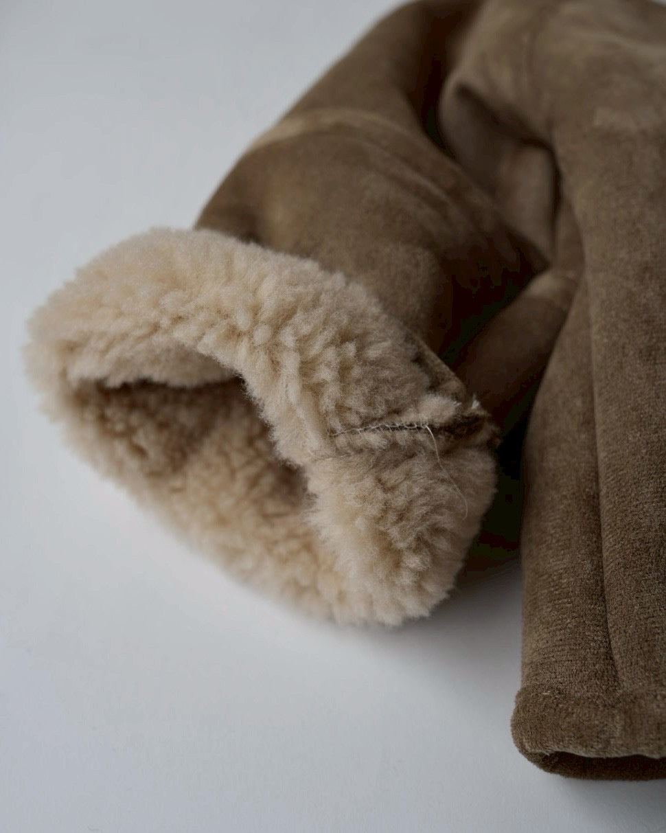 ミニバッグ付ムートンコート