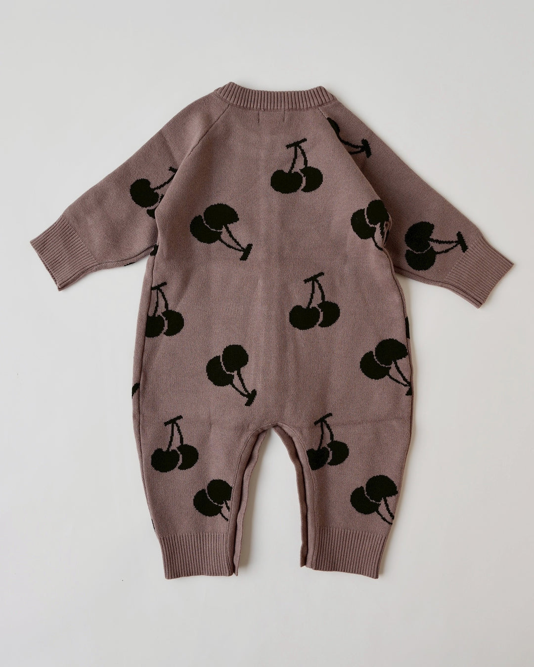 ジャガードニットロンパース