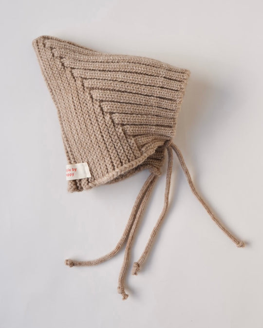 とんがりリブニットボンネ