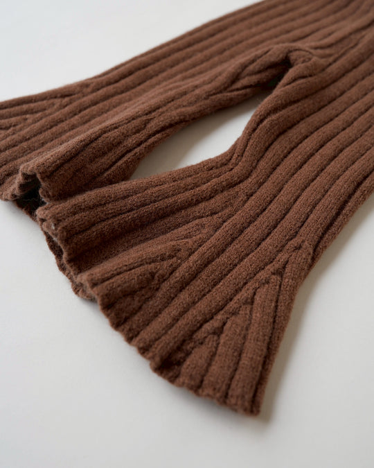 BABYリブニットフレアパンツ