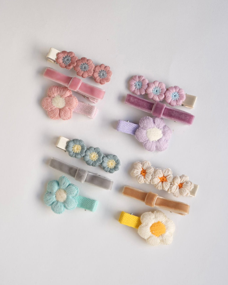 ベロアリボンクリップセット