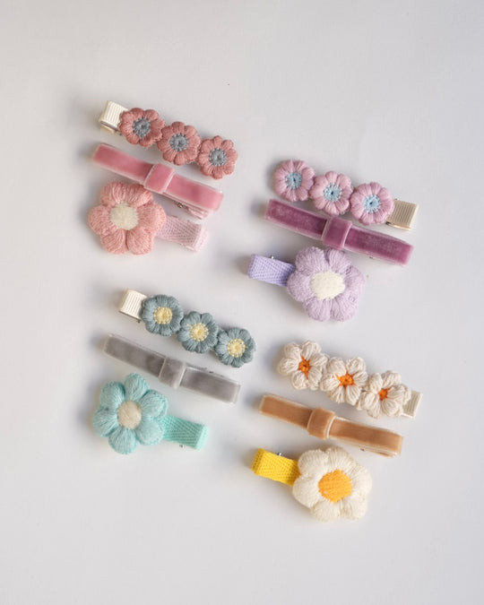 ベロアリボンクリップセット