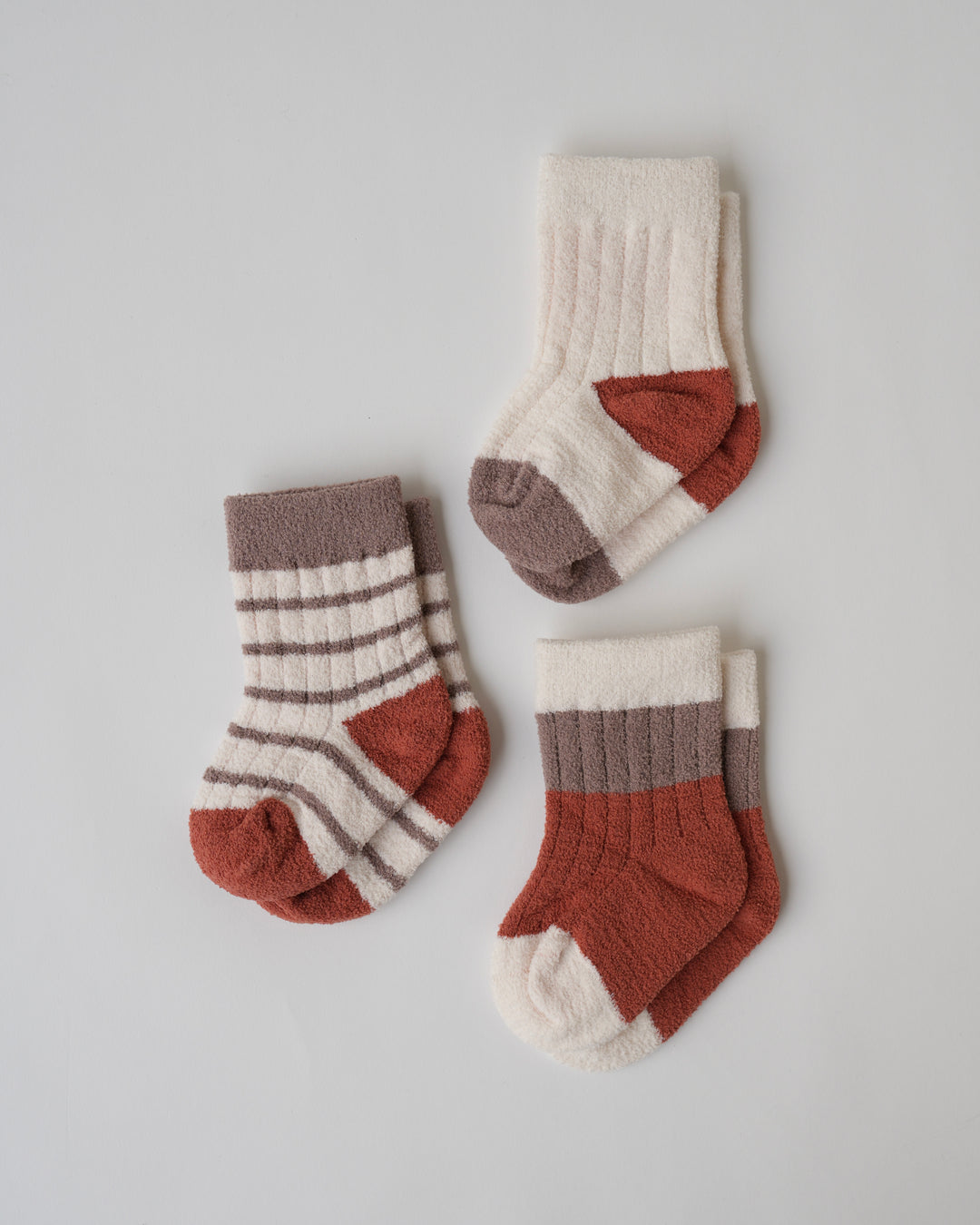 BABYふわふわソックス3足セット