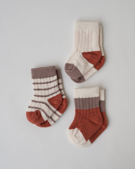 BABYふわふわソックス3足セット