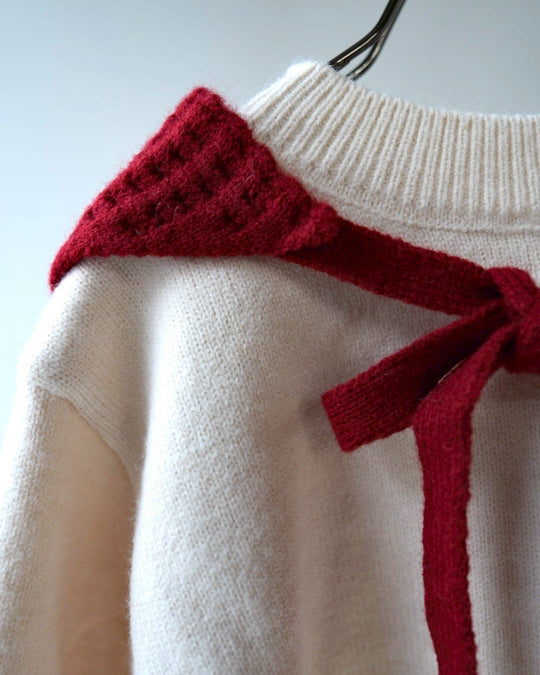 バブーシュ付きニット