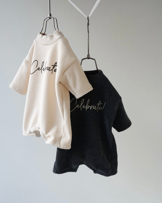 [nunu biel]plum裏起毛ロンパース