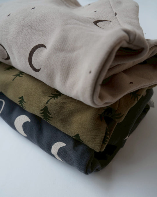 裏フランネルプリントロンパース