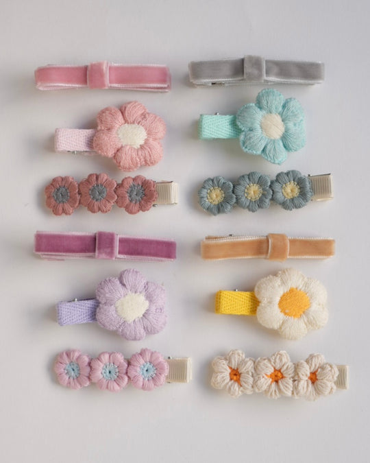 ベロアリボンクリップセット