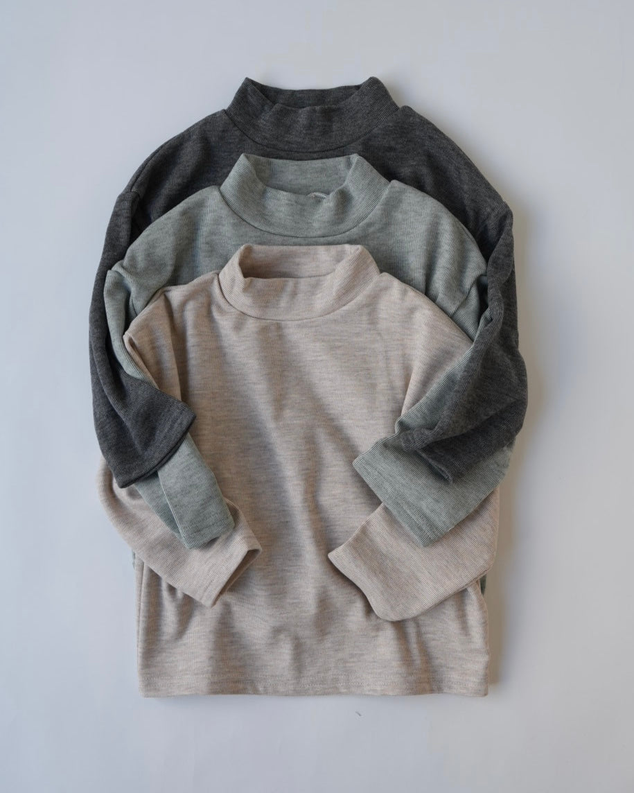 [nunu biel]bland裏起毛モックネック