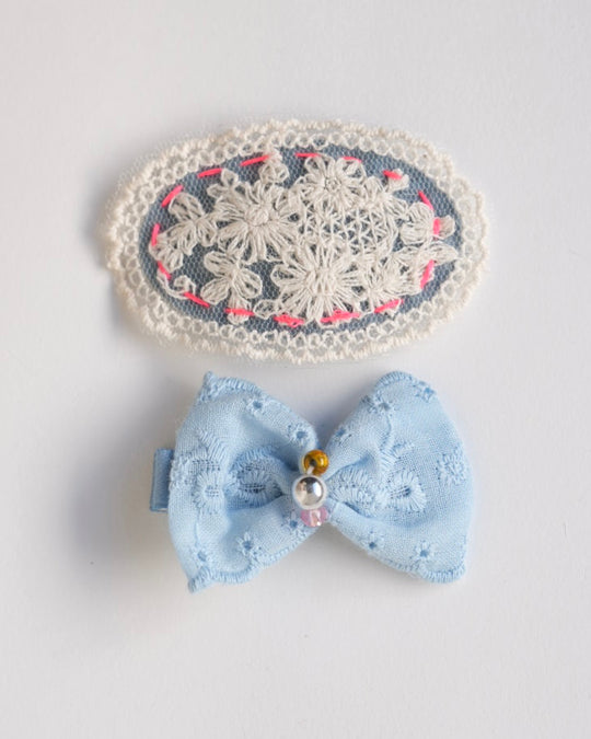 レースパレットヘアアクセ