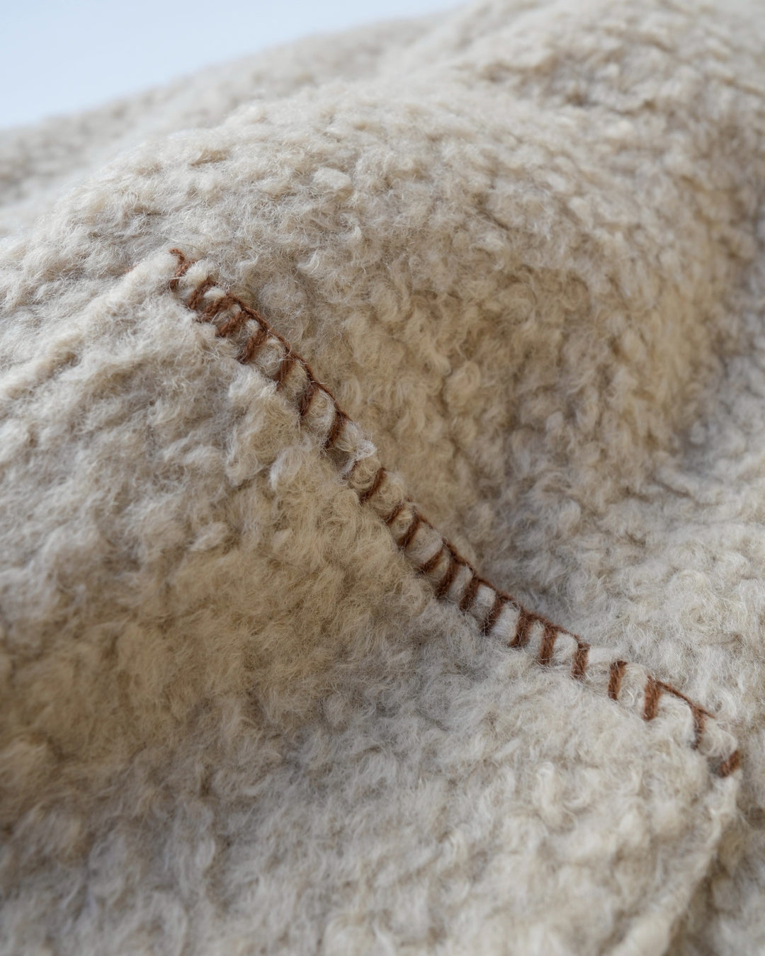 ブランケットステッチボアコート