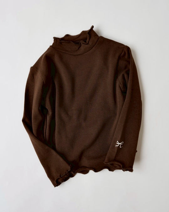 リボンステッチスムースメロウトップス