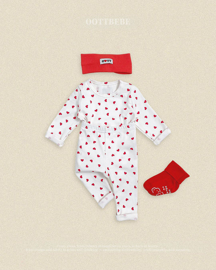 [oottbebe]プチハートセットアップ