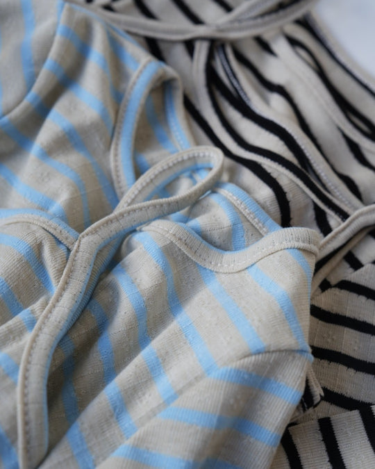 キャミレイヤードボーダートップス