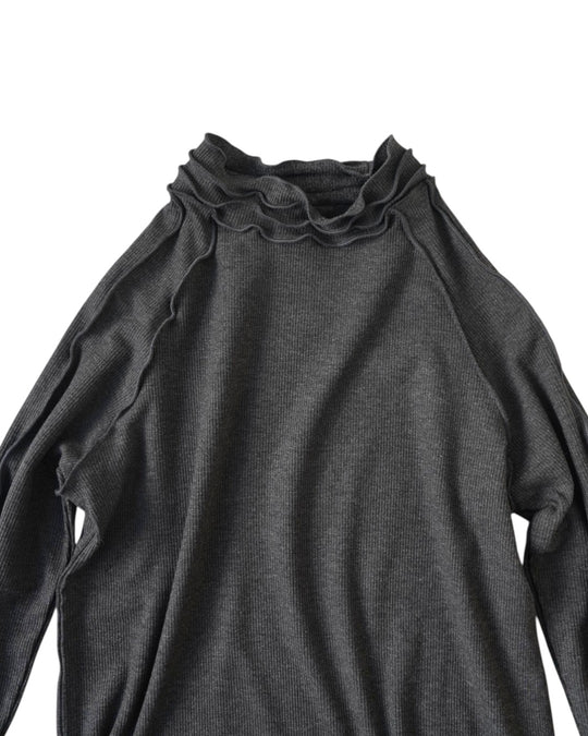 ラグランメロウリブトップス