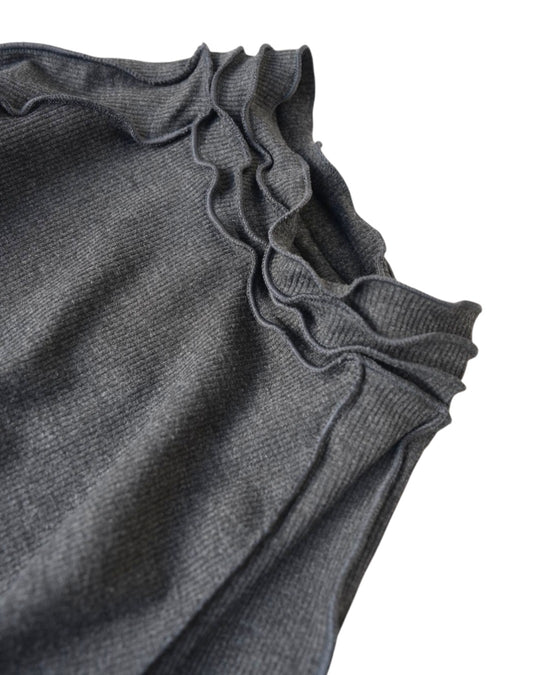 ラグランメロウリブトップス