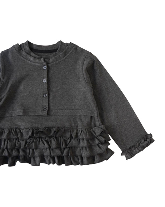 カーディガン風フリルトップス