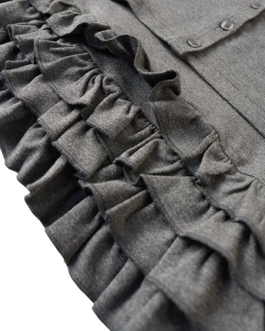 カーディガン風フリルトップス