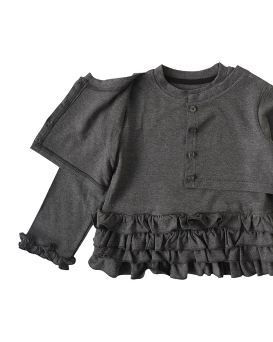 カーディガン風フリルトップス