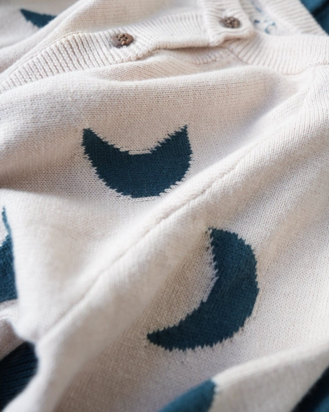 MOONコットンニットカーディガン