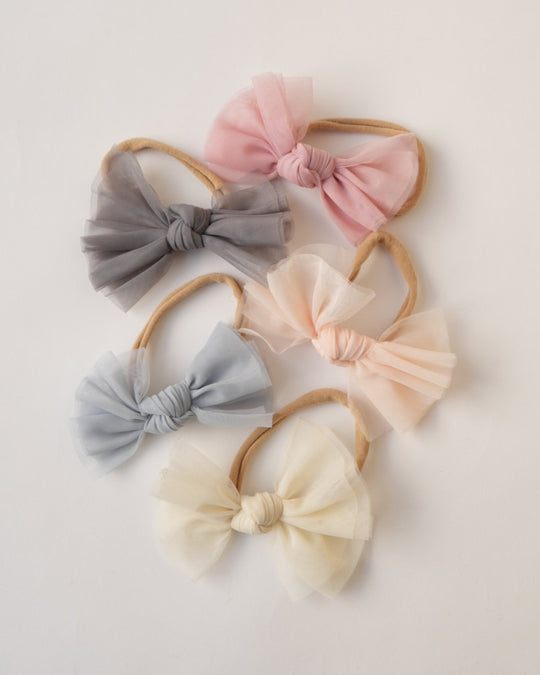 babyチュールリボンヘアバンド