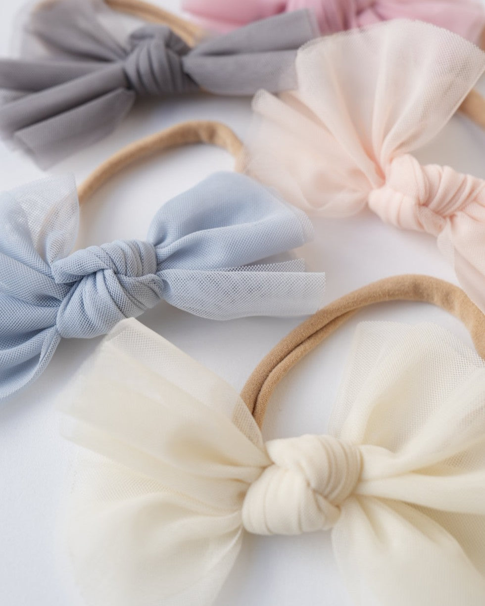 babyチュールリボンヘアバンド