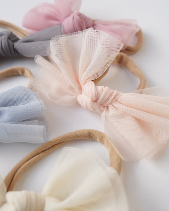 babyチュールリボンヘアバンド