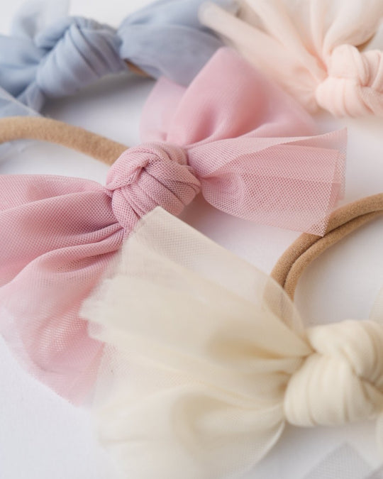 babyチュールリボンヘアバンド